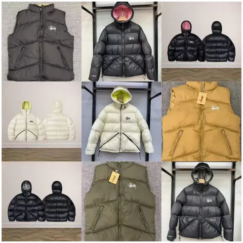 Stussy Puffer Jackets and Vests Collection