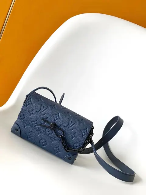 Louis Vuitton Twist Clutch Bag in Navy Blue