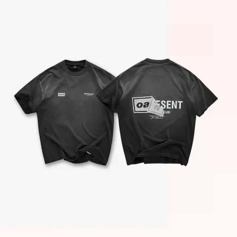 Oasis Represent Club Black T-Shirt