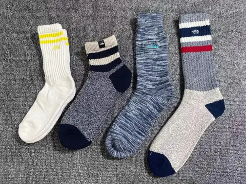 The North Face Original 2021 Dad-Style Cotton Sports Socks for Basketball and Yeezy Outfits - Breathable and Sweat-Wicking