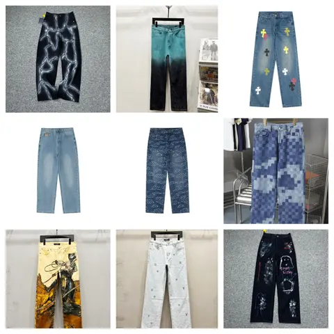 Collection of Artistic and Graphic Denim Pants