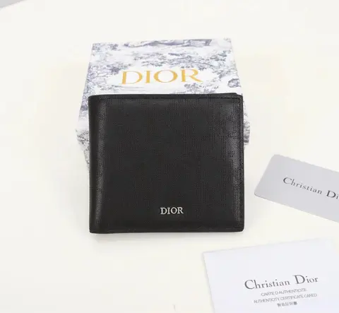 Dior Black Leather Wallet