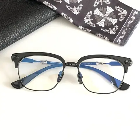 COCO Blue Light Blocking Glasses with Black Frame and Blue Inner Accents