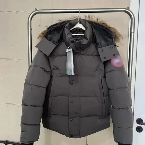 Black Puffer Jacket with Fur Hood