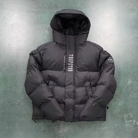 TAMSTIN Black Puffer Jacket with Hood