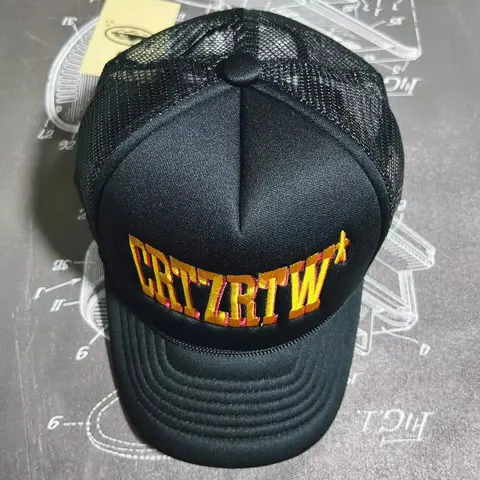 ERTZRTW Black Mesh Trucker Hat