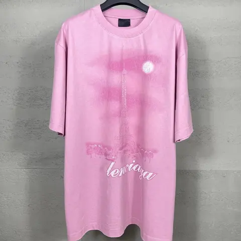 Balenciaga Pink Oversized T-Shirt Dress