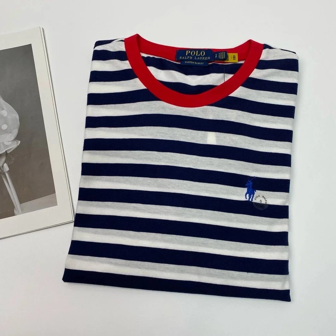红领蓝白条red neck blue and white stripe