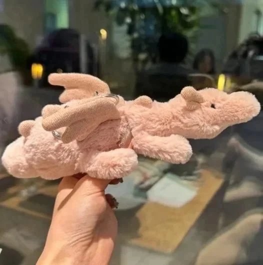 雪龙挂件新版粉色12cm