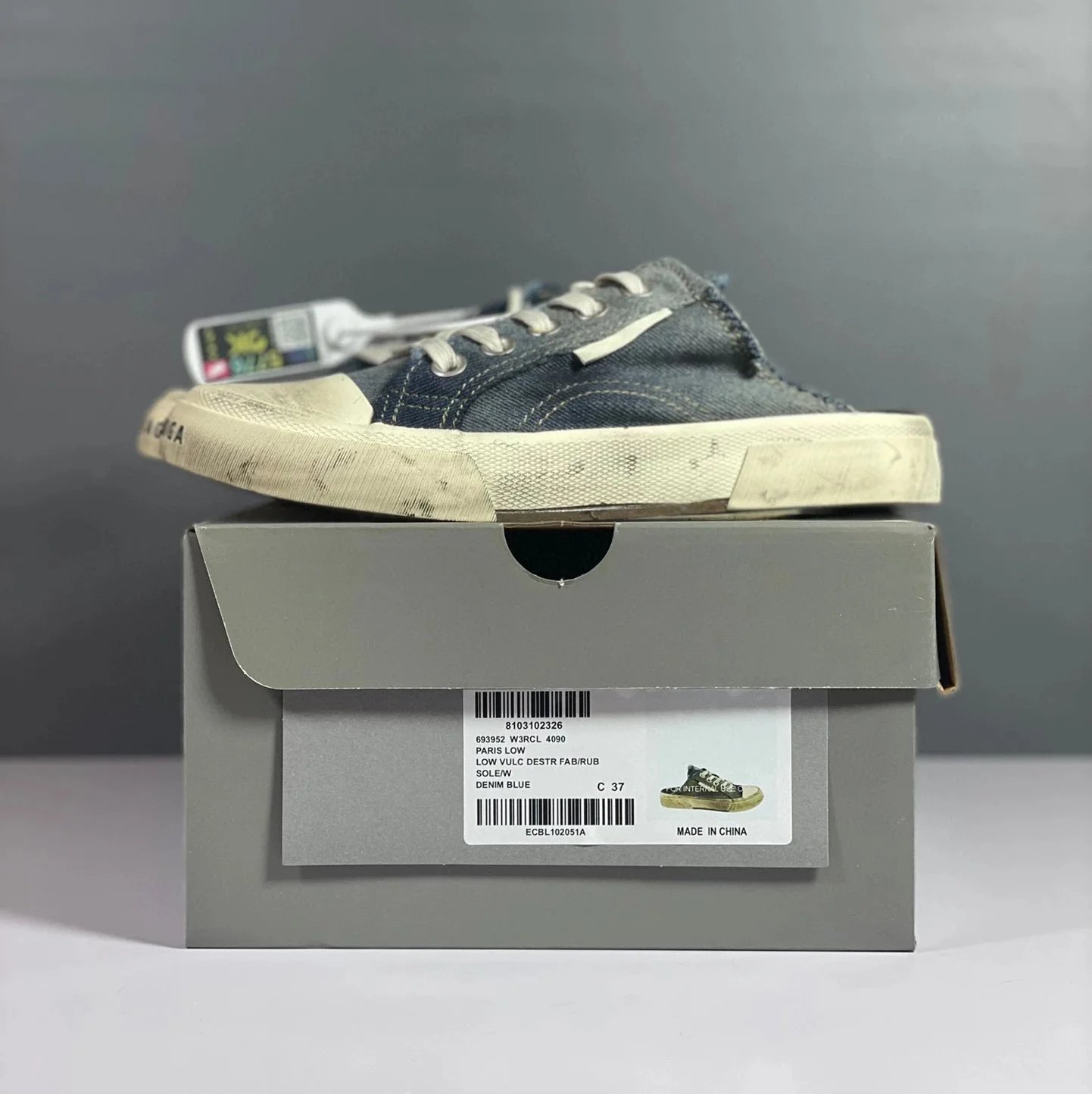牛仔半拖L4090