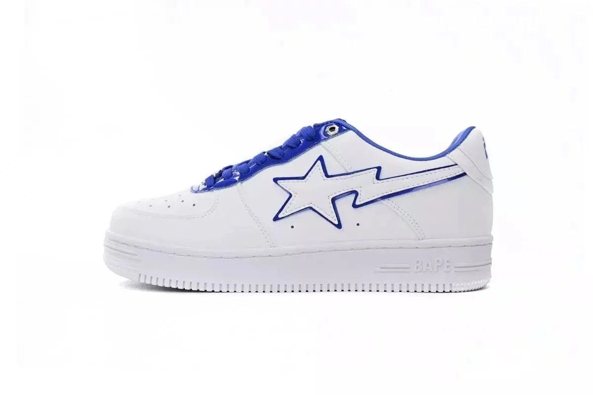 White Blue Border
