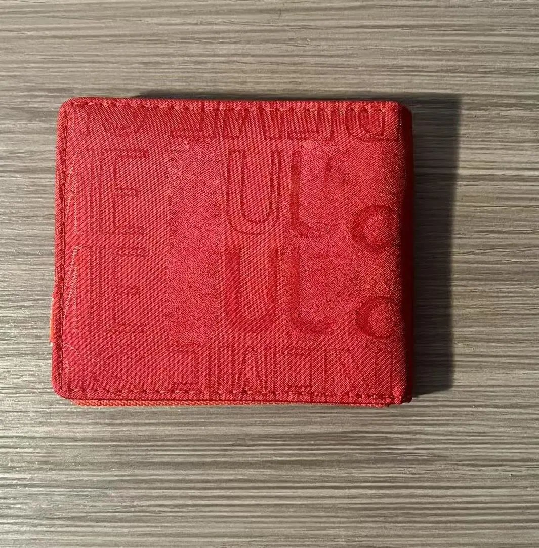 满绣短 red红色钱包 加盒子