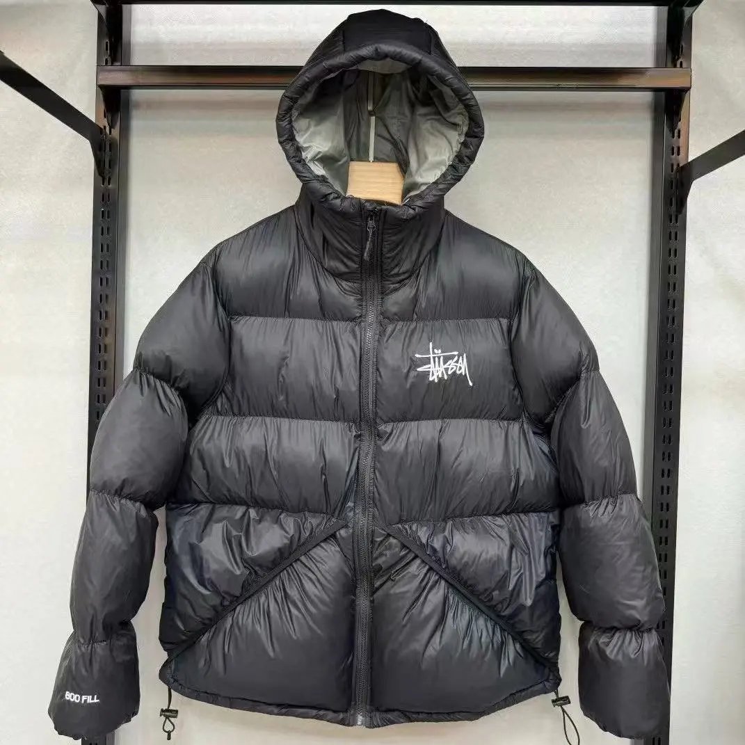stussy02-黑灰（棉服）