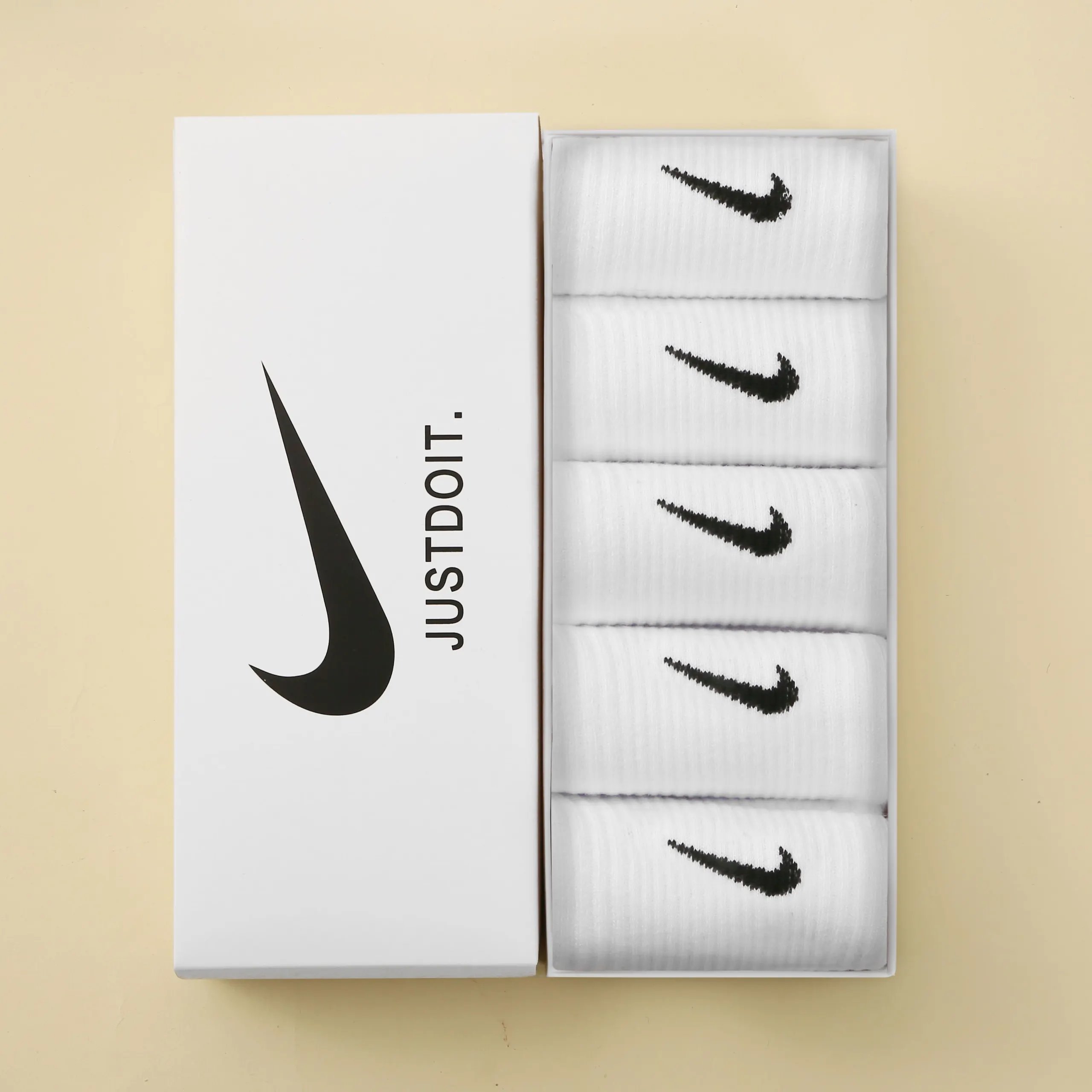 5 pairs【all white】