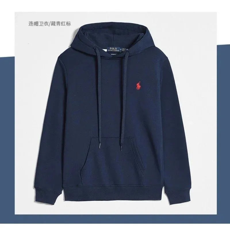 套头款宝蓝红标