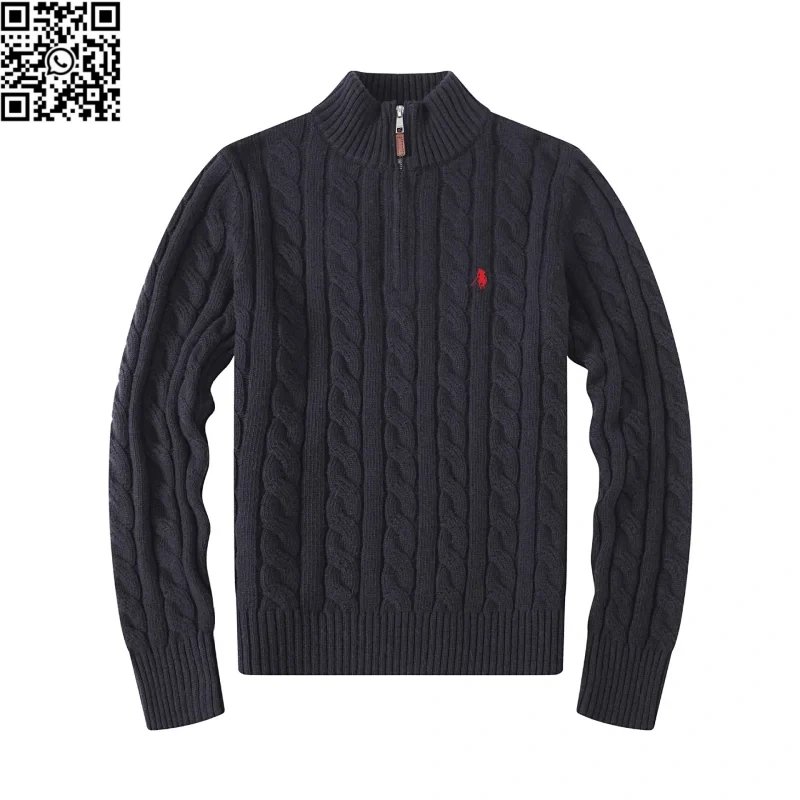 男款拉链黑色毛衣*Top quality