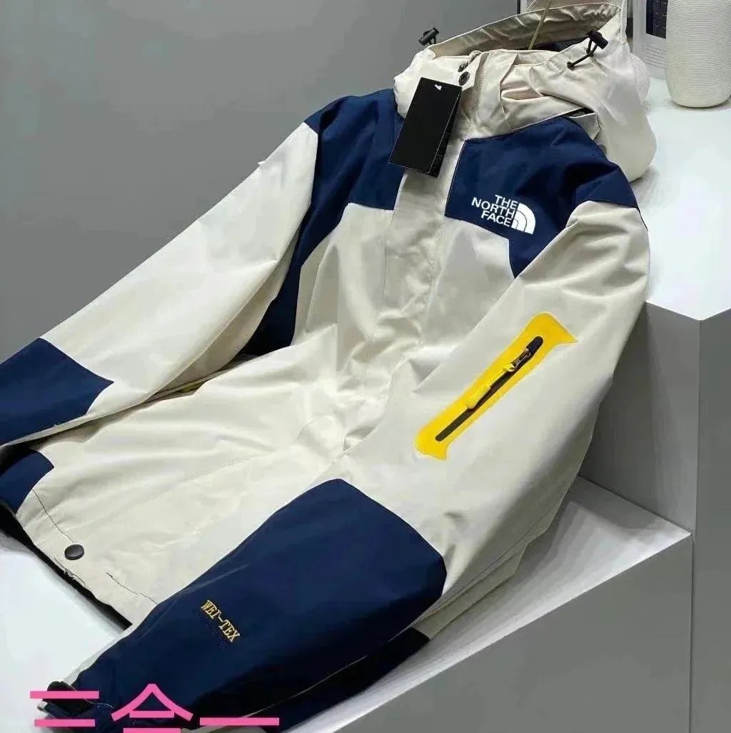 Jacket white blue