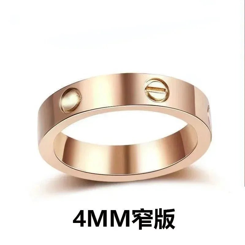 窄版三钻玫瑰金