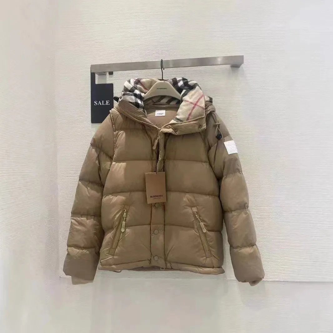 卡其色 可脱卸（白鸭绒含量85%）
