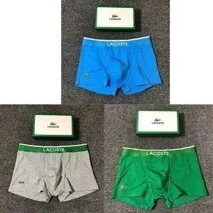 LACOSTE灰+蓝+绿礼盒装