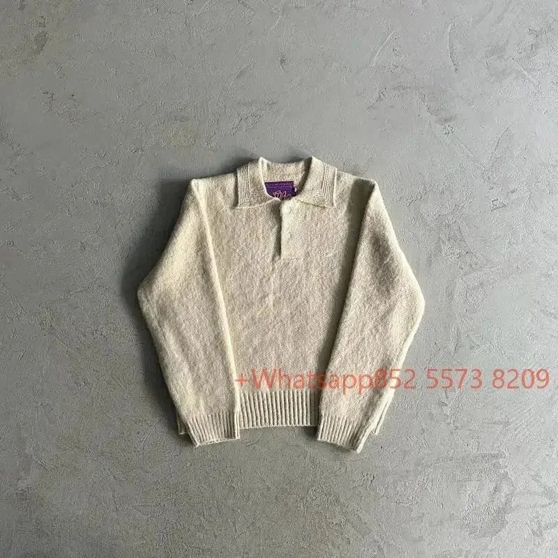 POLO毛领大C/米色