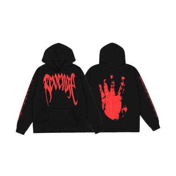 Black And Red Handprints