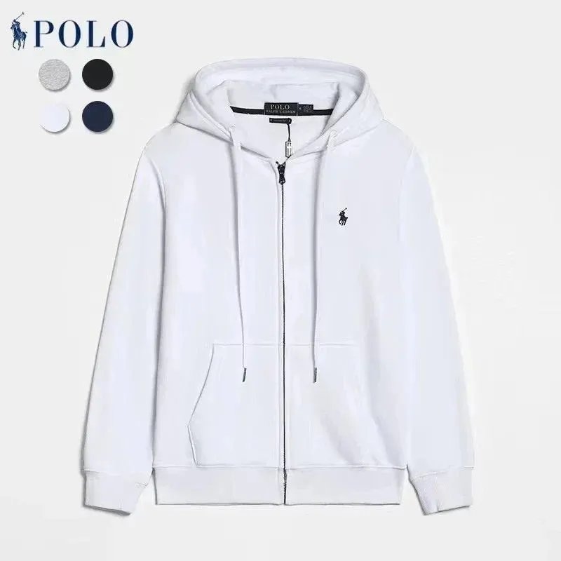 白色拉链  hoodie