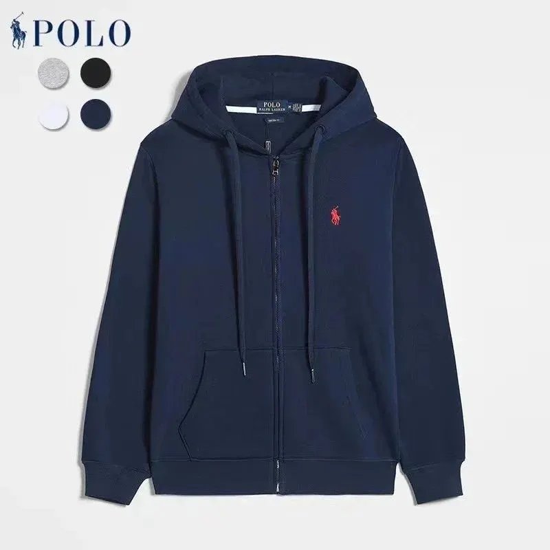 蓝色红标 拉链   hoodie