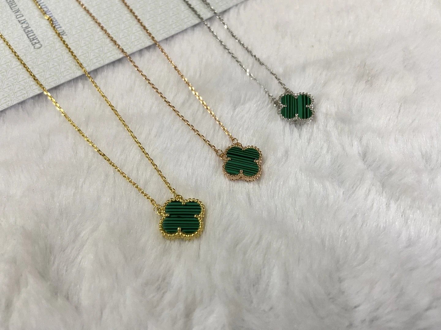 6#绿贝项链