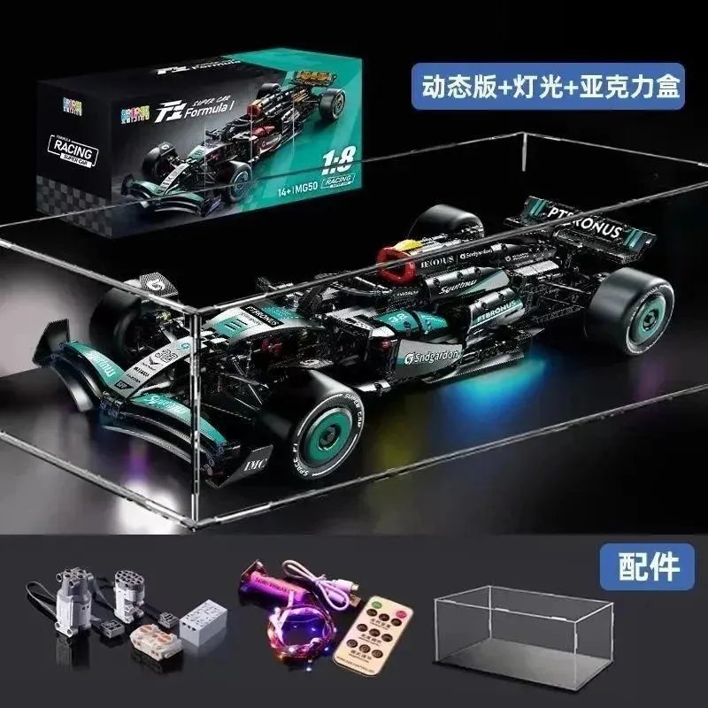 1-8奔驰F1（动态+灯光+展示盒）