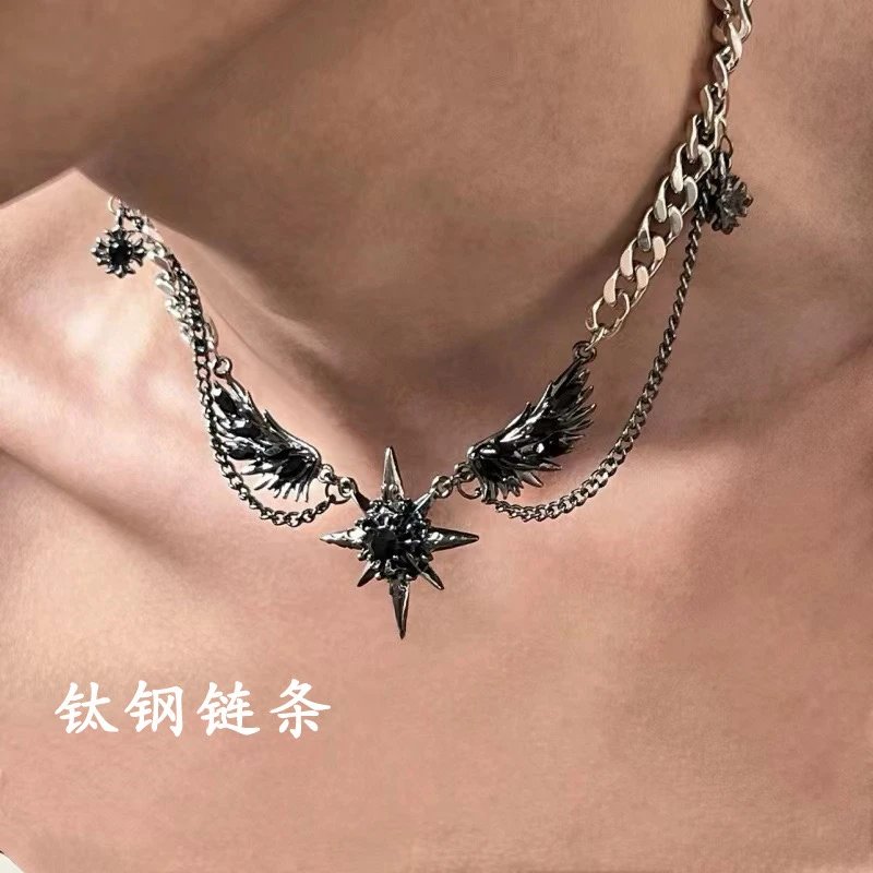 51#暗黑翅膀项链