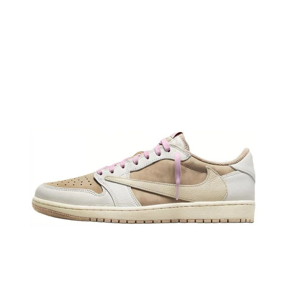 纯原AJ1 Low-粉棕 倒勾