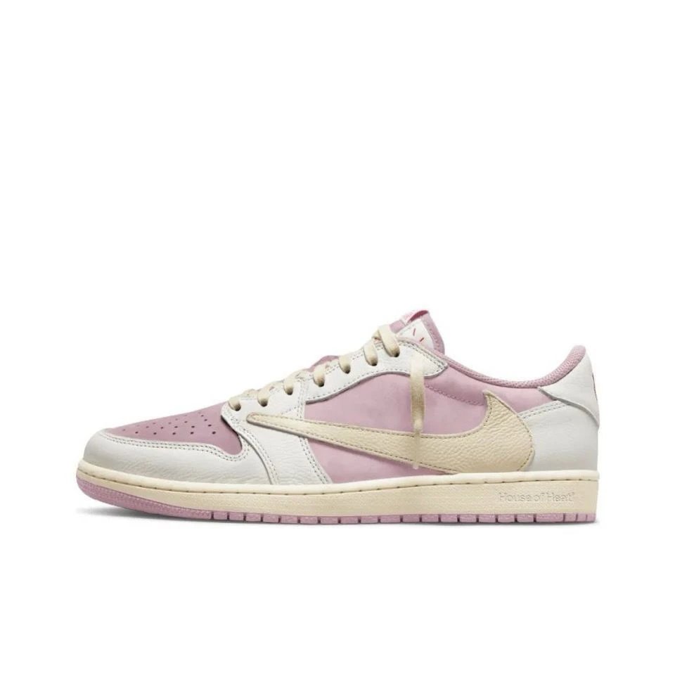 纯原AJ1 Low-粉白 倒勾