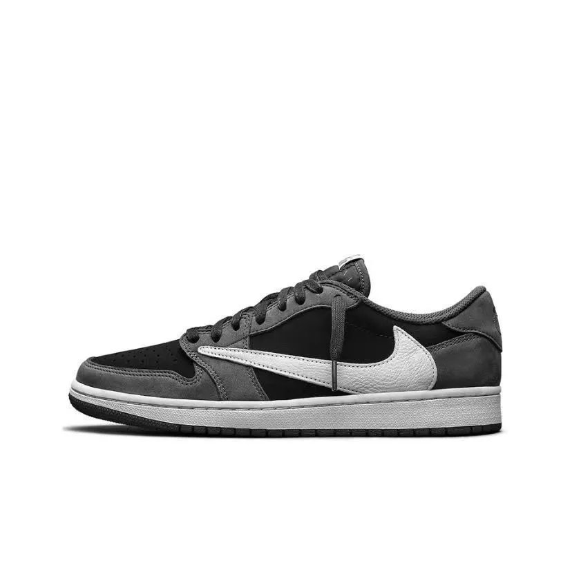纯原AJ1 Low-黑白灰 倒勾