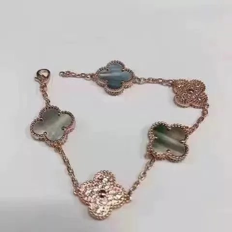 【间钻灰贝母】手链