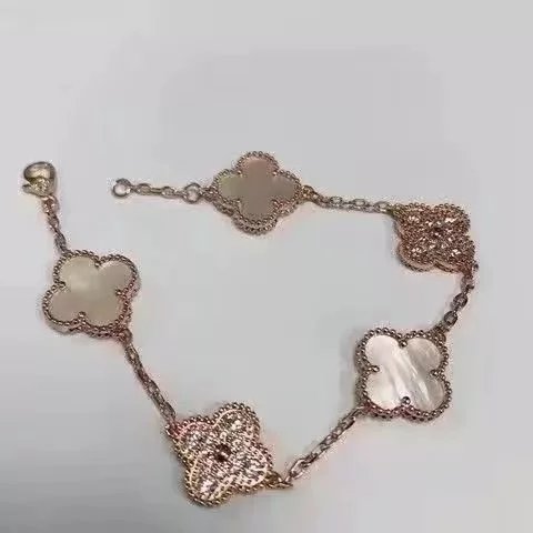 【间钻白贝母】手链
