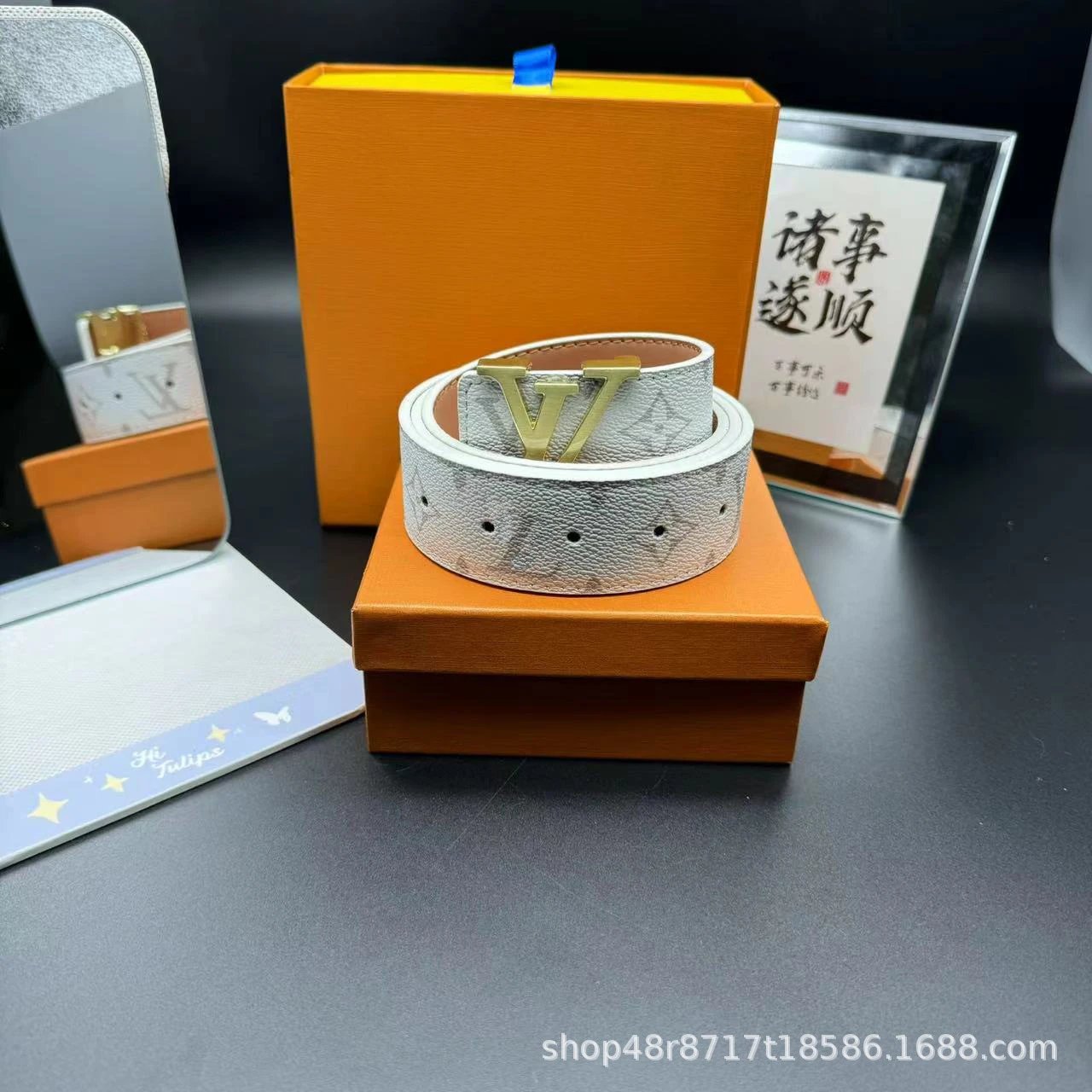 纯白花 金扣