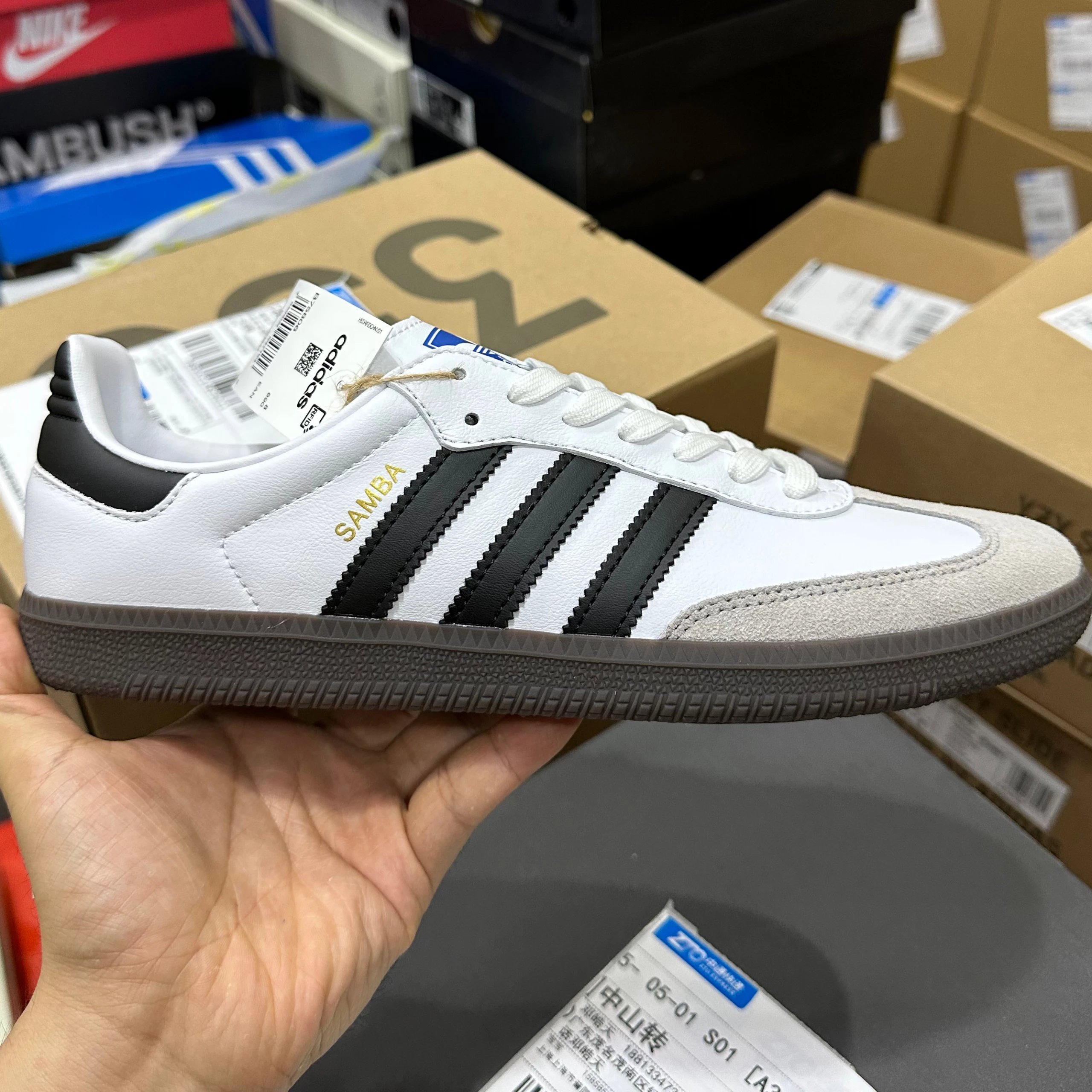 Samba OG 黑白(无钢印)B75806