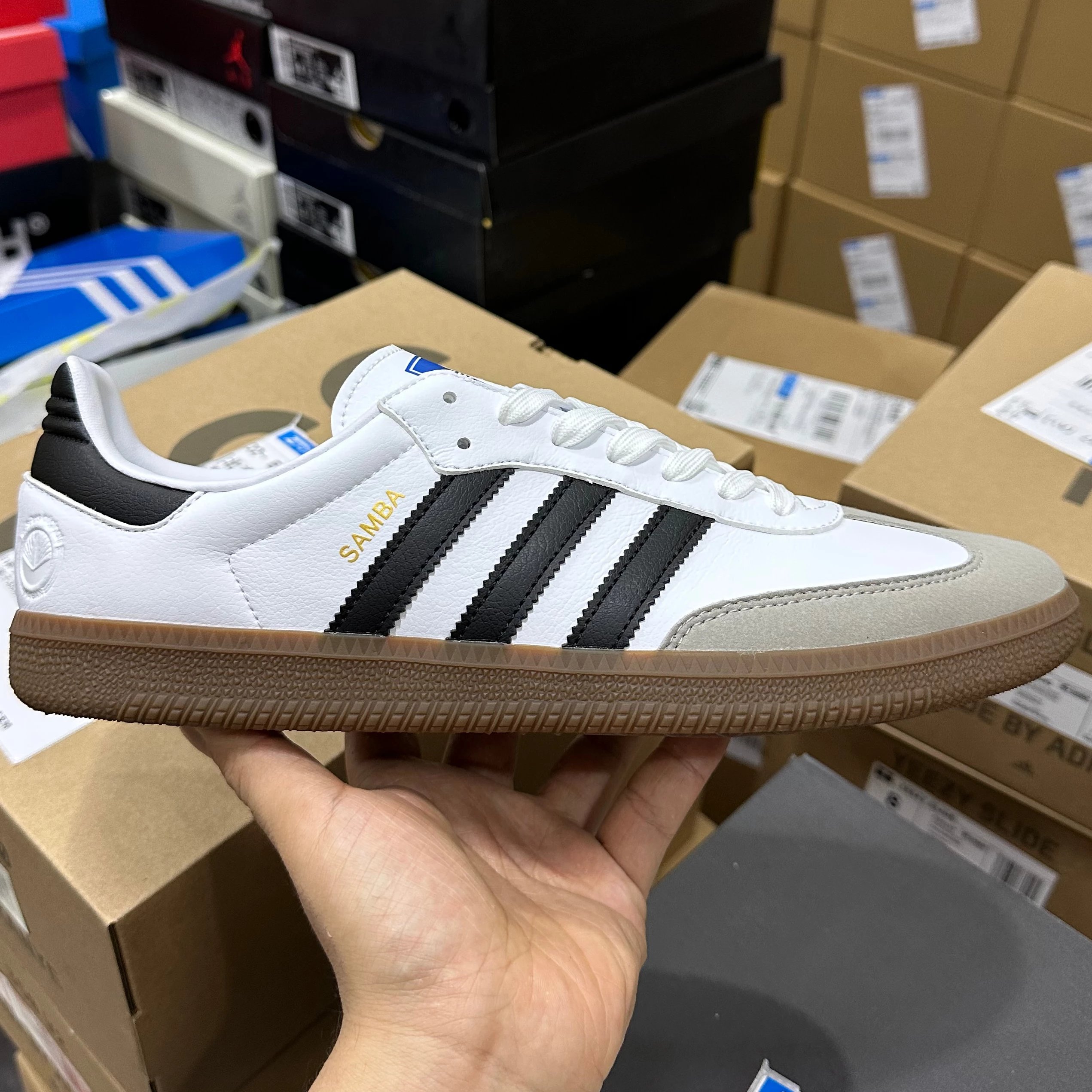 Samba Vegan 黑白(钢印)FW2427