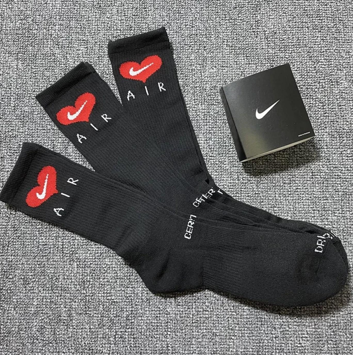 黑色爱心三双装 SIZE：XL 44-49