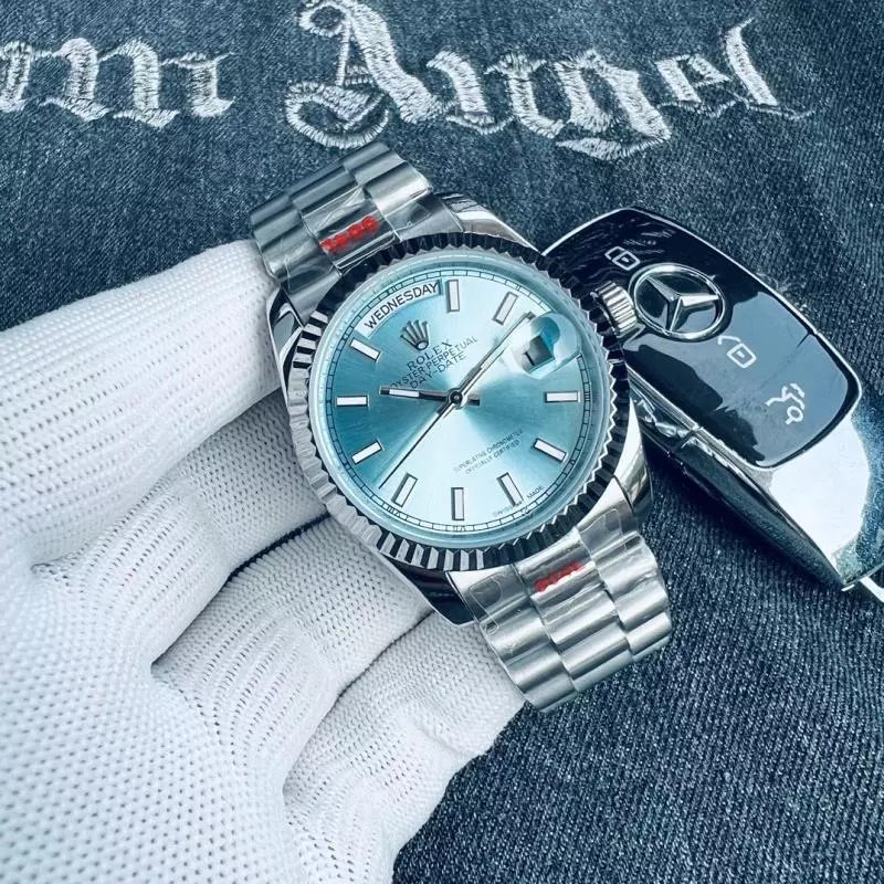 银边·冰蓝盘钢带 41MM【适用男款】