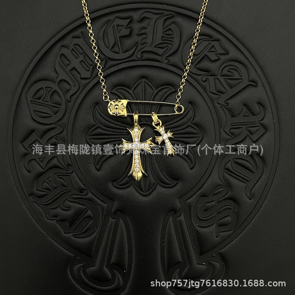别针金色白钻