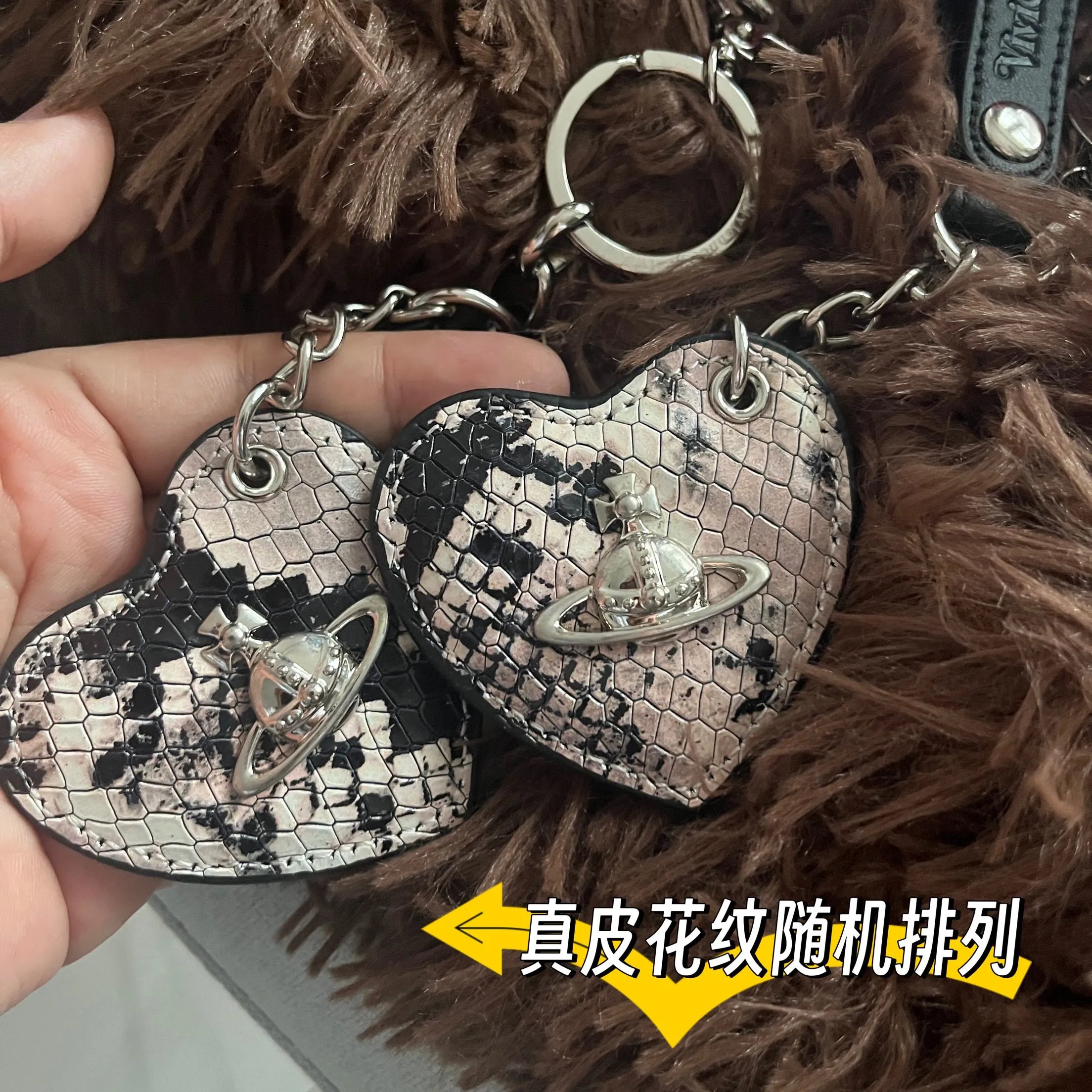牛皮擦色图案随机有瑕疵 瑕疵随
