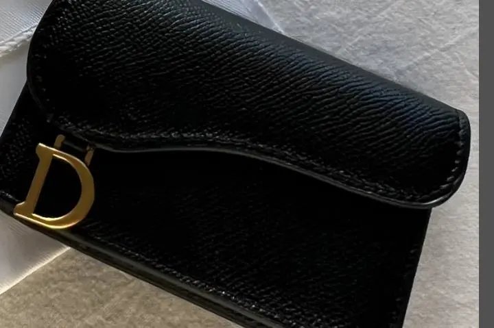 盖头马鞍卡包 黑色black