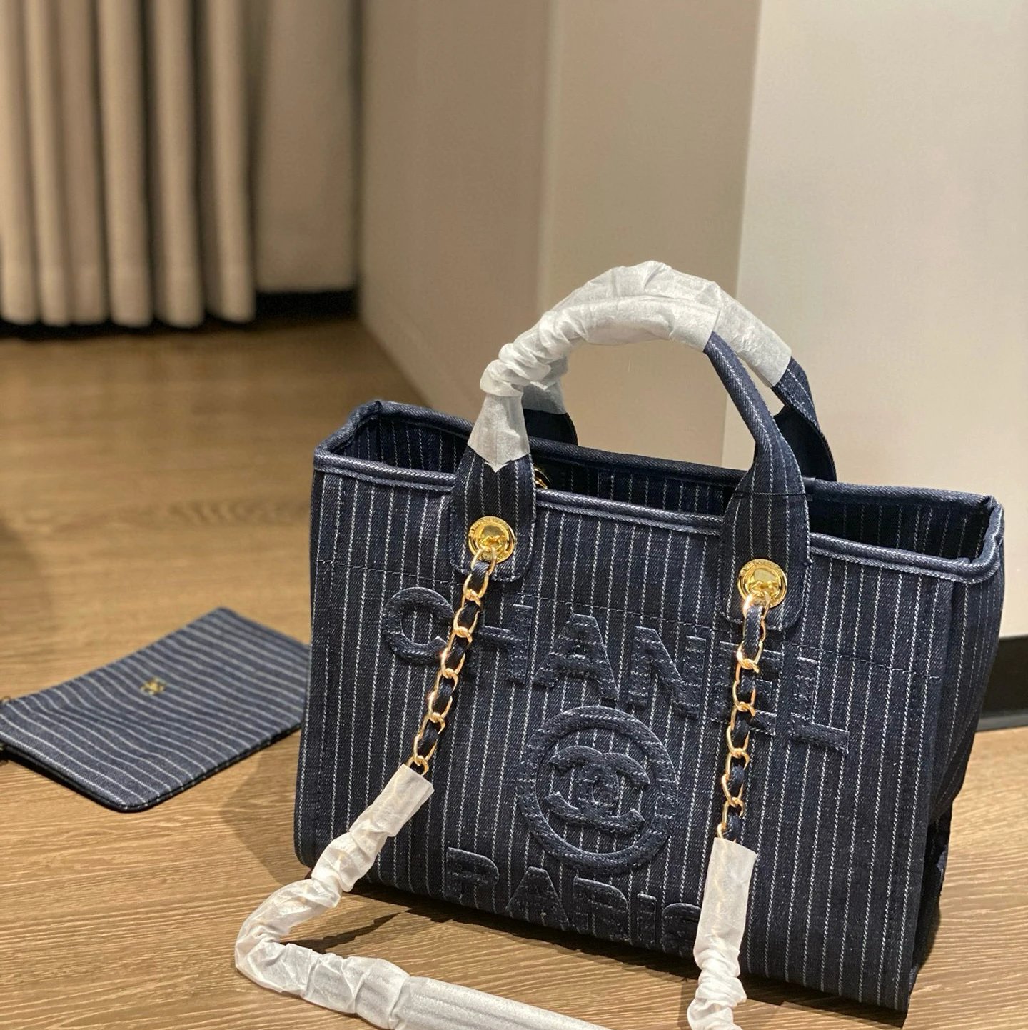 深蓝牛仔沙滩包