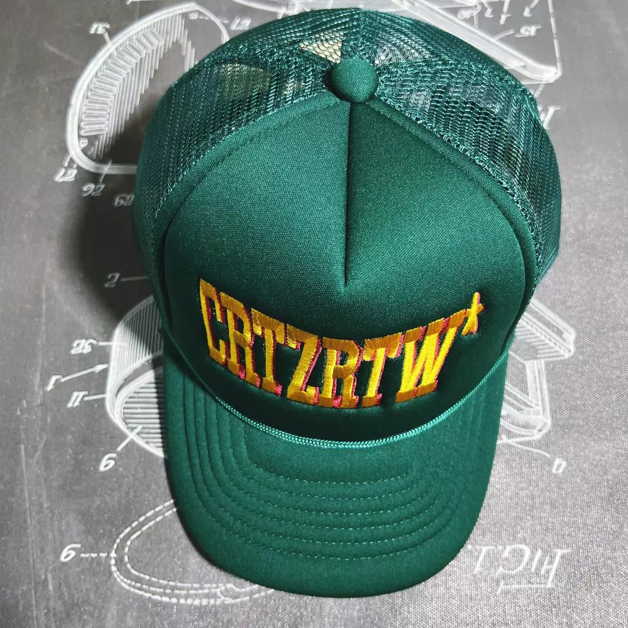 CRTZRTW--GREEN绿色+黄刺绣
