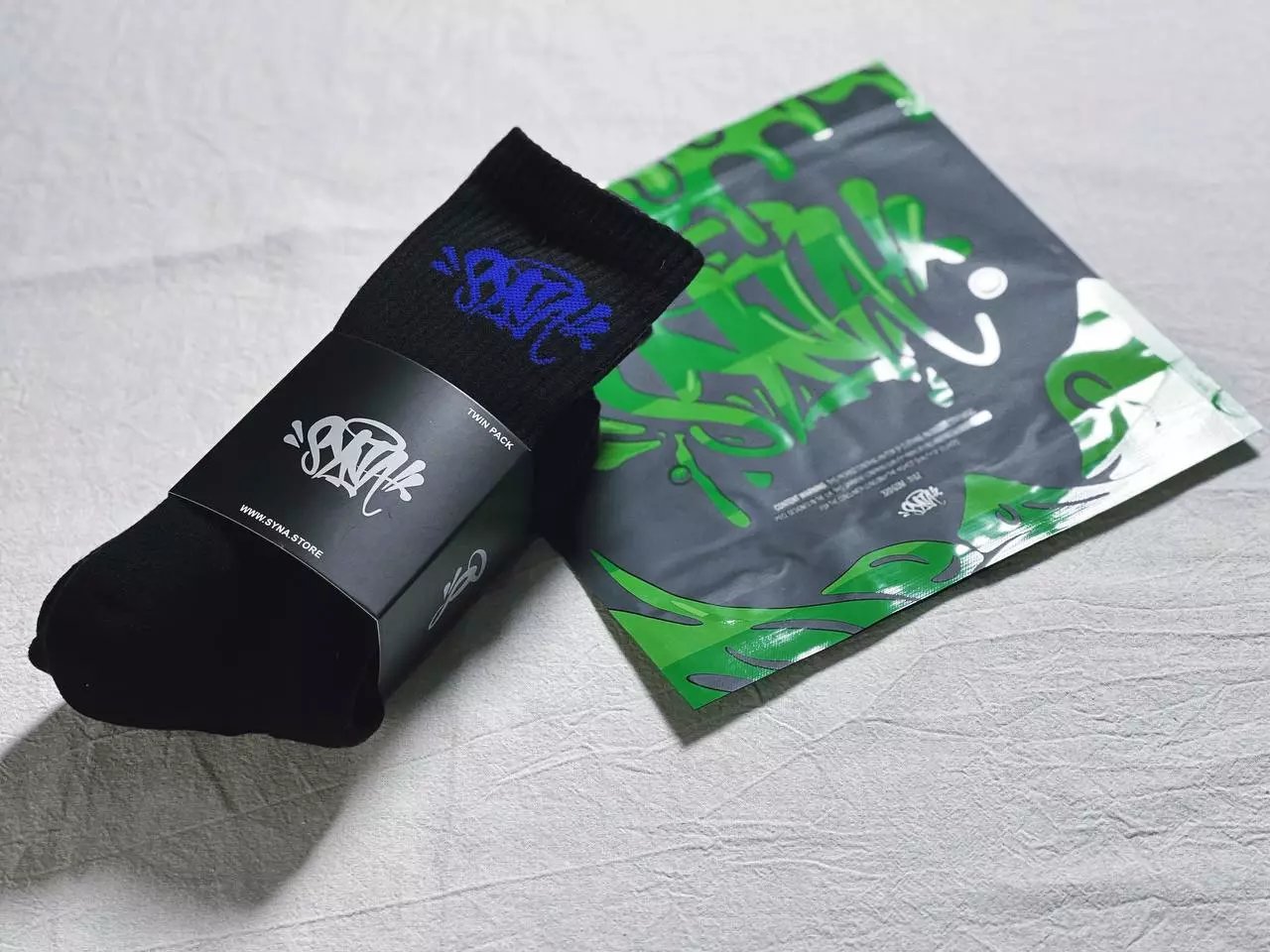 黑蓝 2双装 black/blue 2 pairs with package